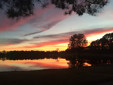 Golf sunset