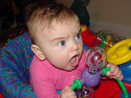 Ella is eating everything