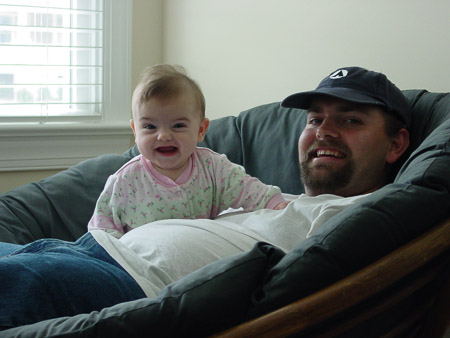 Hanging with Daddy