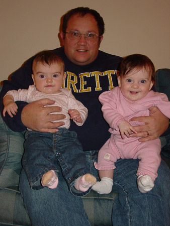 Grandpa Keith has his arms full!