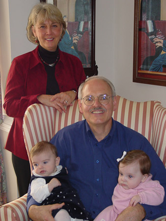 Grandma and Grandpa Warren and Ella and Grace