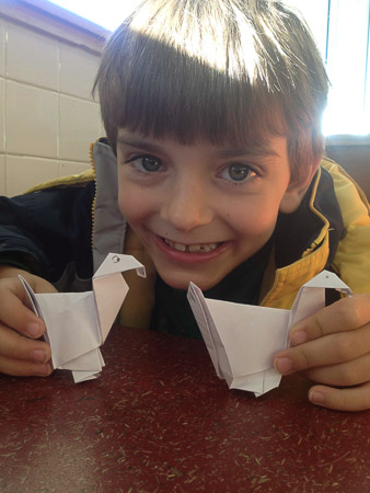Origami at Whole Foods Friday Mornings