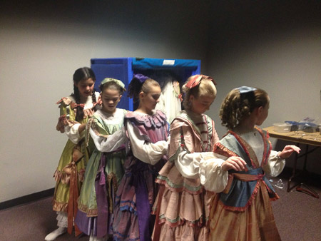 Party Girls getting dressed
