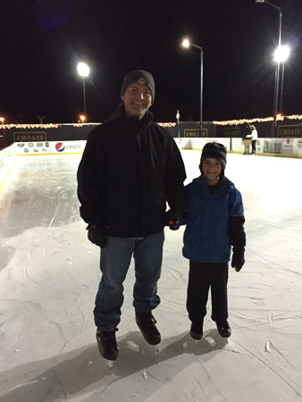Skating in Downtown Raleigh