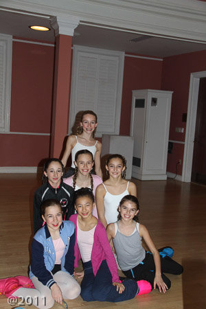 Posing for pictures backstage