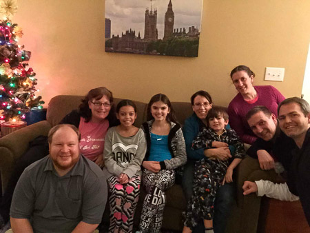 Katie Rivers, Emily, Justin, Leah, Joe after Nutcracker