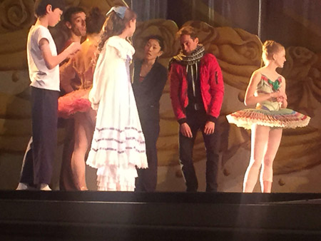 waiting during dress rehearsal