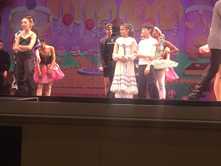 waiting during dress rehearsal
