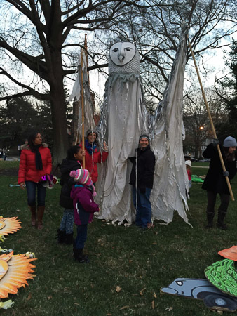 Paperhand Puppet Intervention Parade--we got the OWL!
