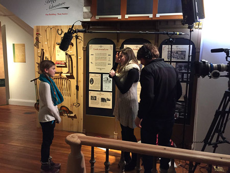 Ella being interviewed for Raleigh Arts Council