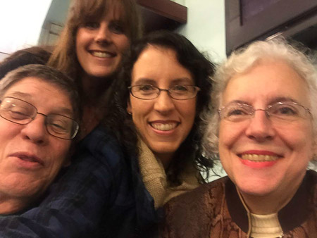 At Sugarland before the show with Papa, Katie, Sarah, and Nana