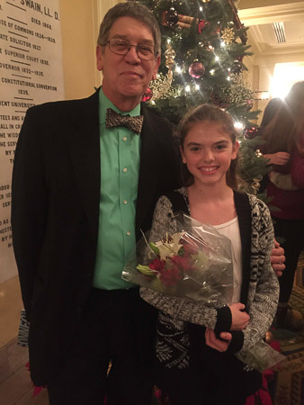 Proud Papa after the show 