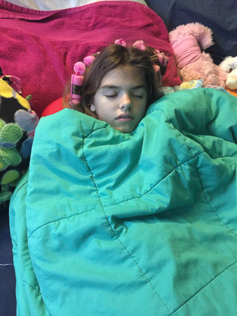 Sleeping in Clara curlers