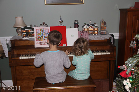 Brother and sister serenade
