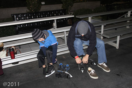 Andrew and Jonah skating