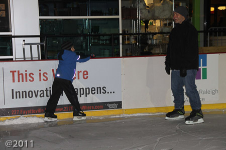 Andrew and Jonah skating