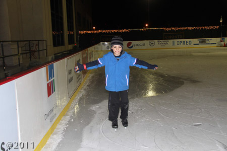 Andrew and Jonah skating