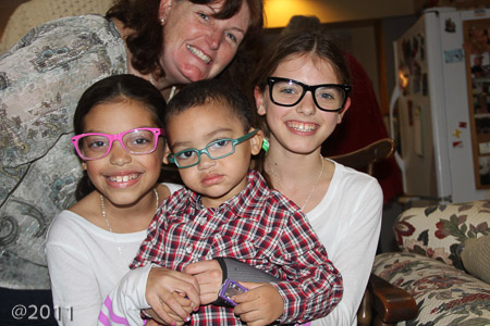 Katie Rivers, Emily, Gabe, and Ella