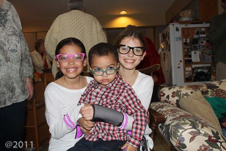 Gabe is not impressed with the Christmas Eve party