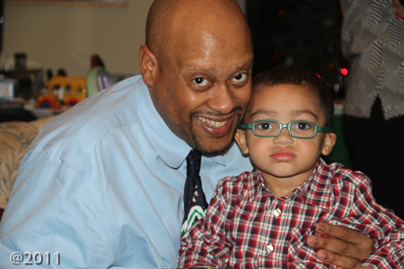 Gabe is not impressed with the Christmas Eve party