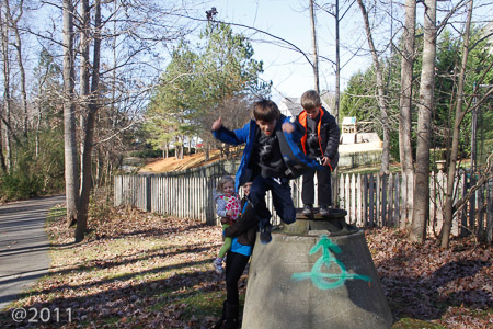 Cousins on the greenway