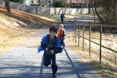 on the greenway
