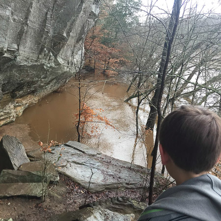 Raven Rock Christmas Eve Hike--Warm! Wet! Flooded! Fun 5+ miles