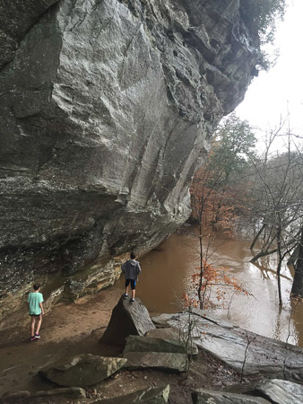 Raven Rock Christmas Eve Hike--Warm! Wet! Flooded! Fun 5+ miles