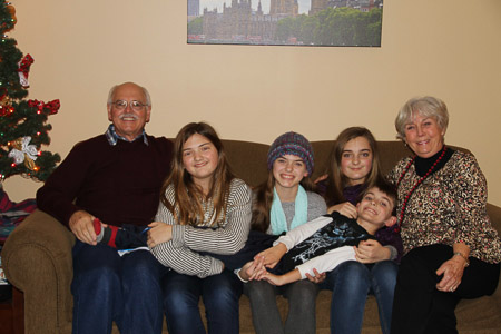 Photo time at Warren Family Christmas