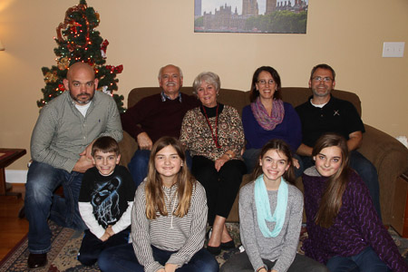 Photo time at Warren Family Christmas