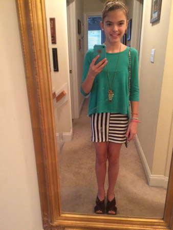 Ella's mirror selfie