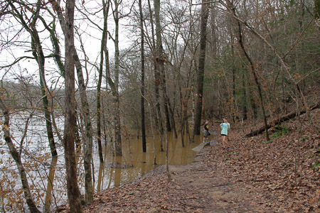 Raven Rock Christmas Eve Hike--Warm! Wet! Flooded! Fun 5+ miles