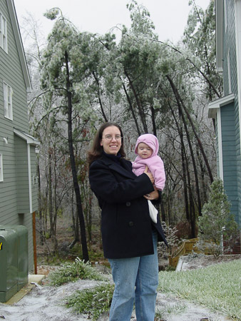 Ella's first ice storm