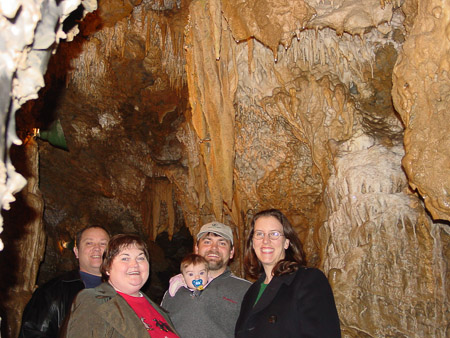 Family shot in the cave